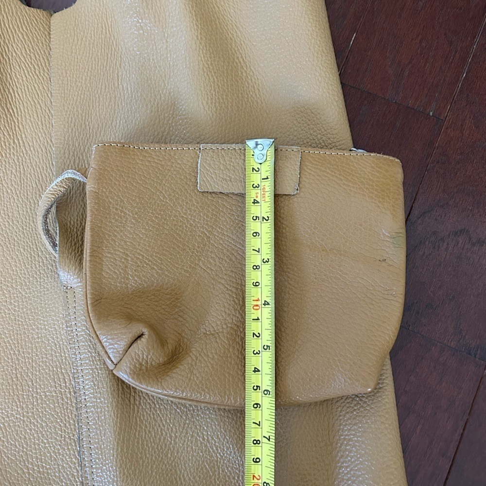 Brown Handmade Soft Leather Tote Bag with a baby bag - Picture 7 of 16